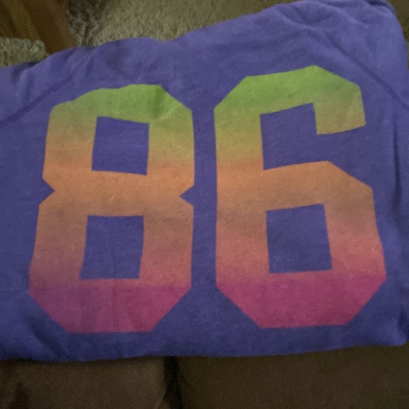 NWOT Victorias Secret PINK hooded sweatshirt purple - Picture 5 of 6